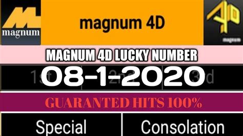 magnum 4d lucky number today|Magnum4D : Did I Win.